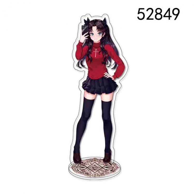 Fate stay night Anime character acrylic big Standing Plates  Keychain 52849