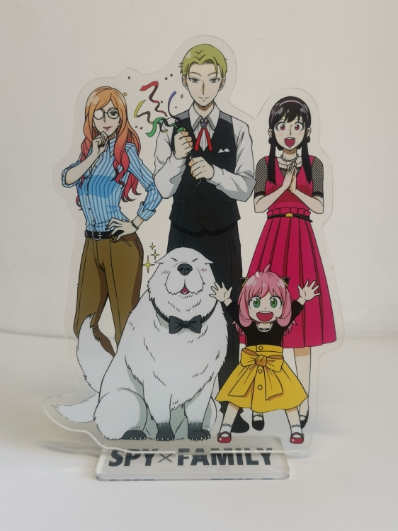 SPY×FAMILY  Anime Laser Acrylic Humanoid  keychain Standing Plates