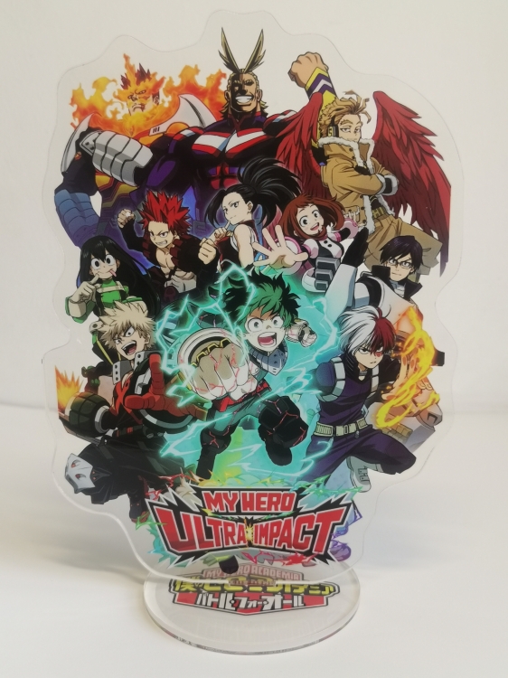 My Hero Academia Anime Laser Acrylic Humanoid  keychain Standing Plates