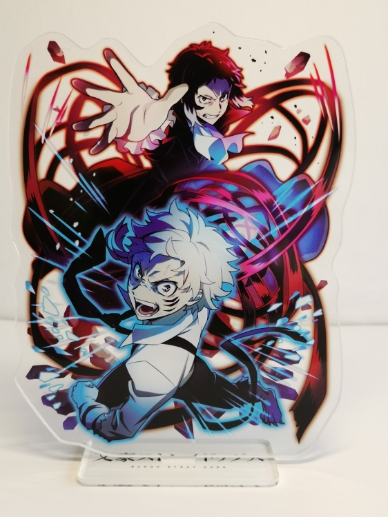 Bungo Stray Dogs Anime Laser Acrylic Humanoid  keychain Standing Plates