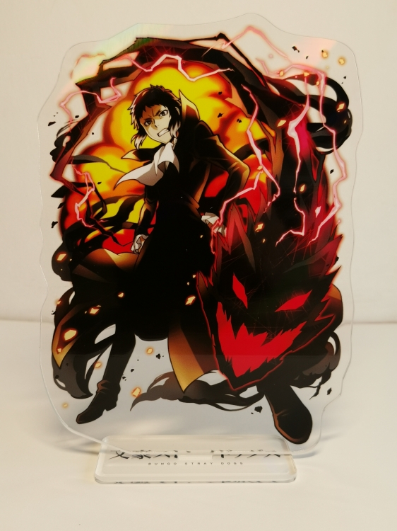 Bungo Stray Dogs Anime Laser Acrylic Humanoid  keychain Standing Plates