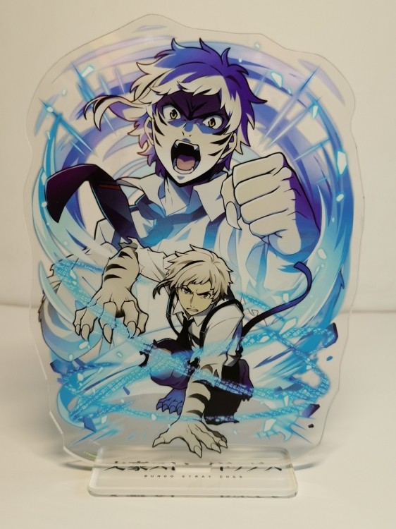 Bungo Stray Dogs Anime Laser Acrylic Humanoid  keychain Standing Plates