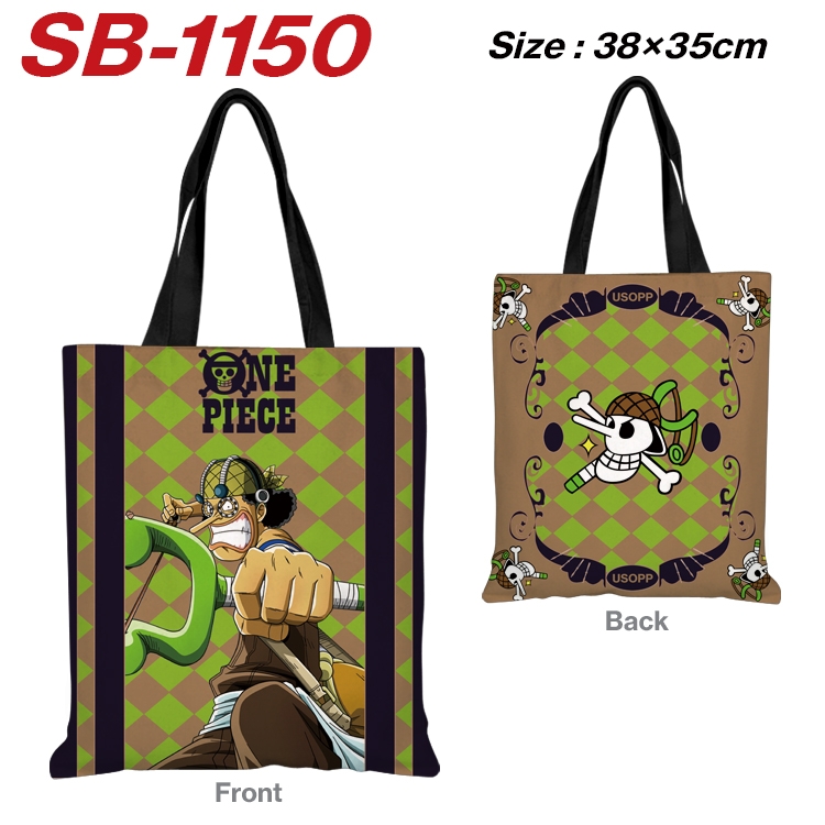 One Piece Anime Canvas Tote Shoulder Bag Tote Shopping Bag 38X35CM  SB-1150