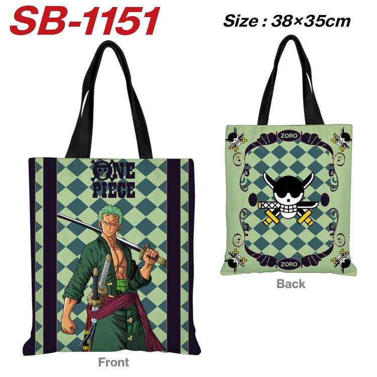 One Piece Anime Canvas Tote Shoulder Bag Tote Shopping Bag 38X35CM SB-1151