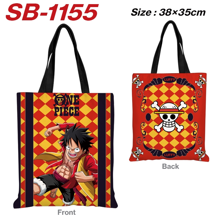 One Piece Anime Canvas Tote Shoulder Bag Tote Shopping Bag 38X35CM SB-1155