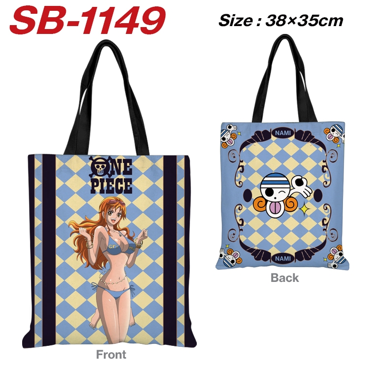 One Piece Anime Canvas Tote Shoulder Bag Tote Shopping Bag 38X35CM SB-1149