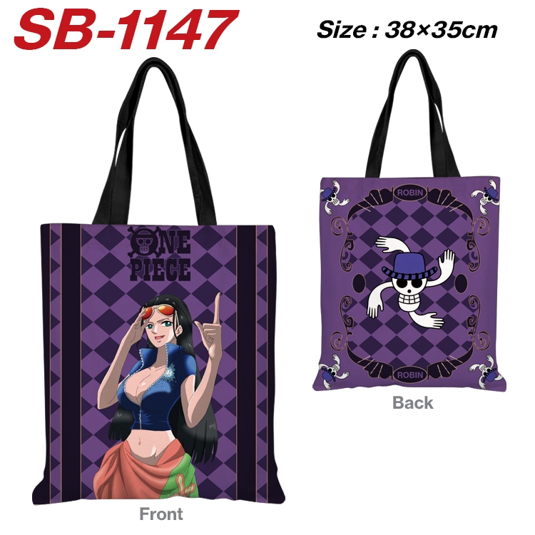 One Piece Anime Canvas Tote Shoulder Bag Tote Shopping Bag 38X35CM  SB-1147