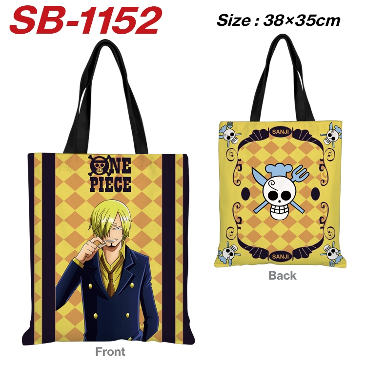 One Piece Anime Canvas Tote Shoulder Bag Tote Shopping Bag 38X35CM SB-1152