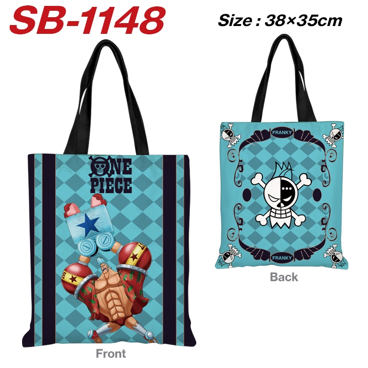 One Piece Anime Canvas Tote Shoulder Bag Tote Shopping Bag 38X35CM  SB-1148