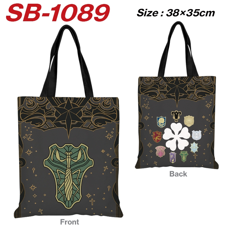 Black Clover Anime Canvas Tote Shoulder Bag Tote Shopping Bag 38X35CM SB-1089