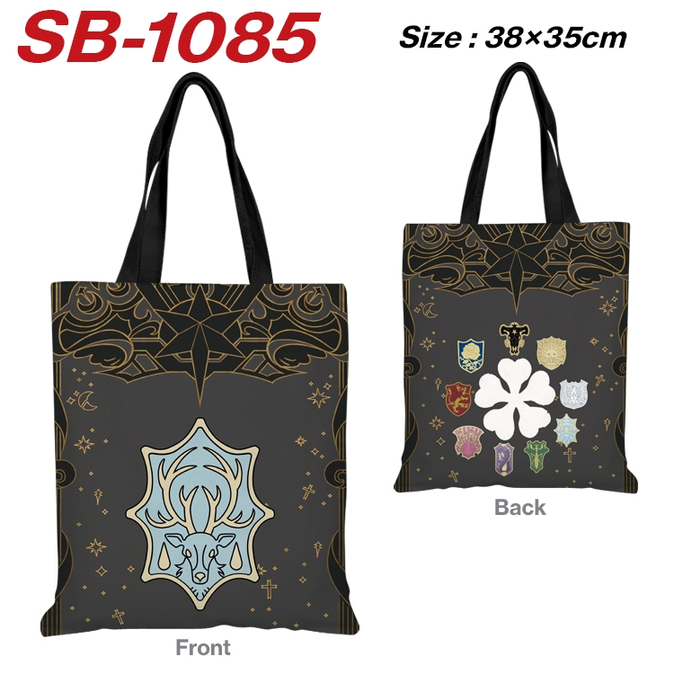 Black Clover Anime Canvas Tote Shoulder Bag Tote Shopping Bag 38X35CM SB-1085