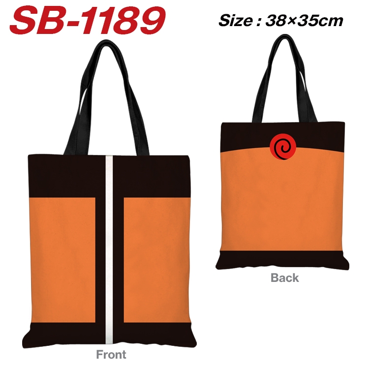 Naruto Anime Canvas Tote Shoulder Bag Tote Shopping Bag 38X35CM SB-1189