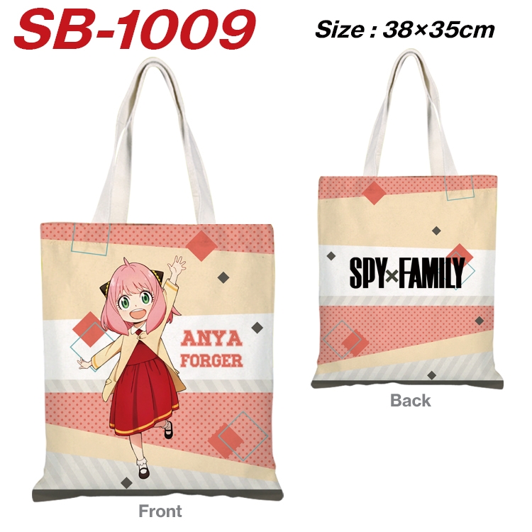 SPY×FAMILY Anime Canvas Tote Shoulder Bag Tote Shopping Bag 38X35CM SB-1009