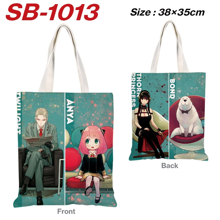 SPY×FAMILY Anime Canvas Tote Shoulder Bag Tote Shopping Bag 38X35CM SB-1013