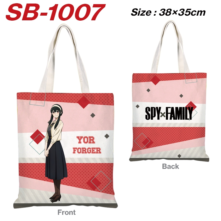 SPY×FAMILY Anime Canvas Tote Shoulder Bag Tote Shopping Bag 38X35CM  SB-1007