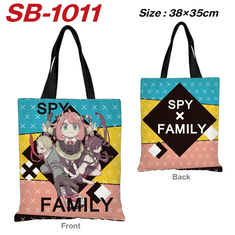 SPY×FAMILY Anime Canvas Tote Shoulder Bag Tote Shopping Bag 38X35CM SB-1011