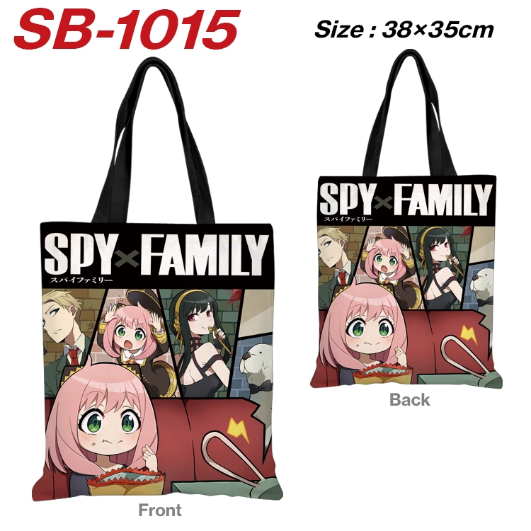 SPY×FAMILY Anime Canvas Tote Shoulder Bag Tote Shopping Bag 38X35CM SB-1015