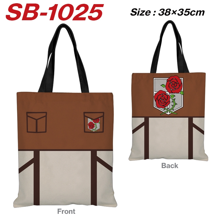 Shingeki no Kyojin Anime Canvas Tote Shoulder Bag Tote Shopping Bag 38X35CM  SB-1025