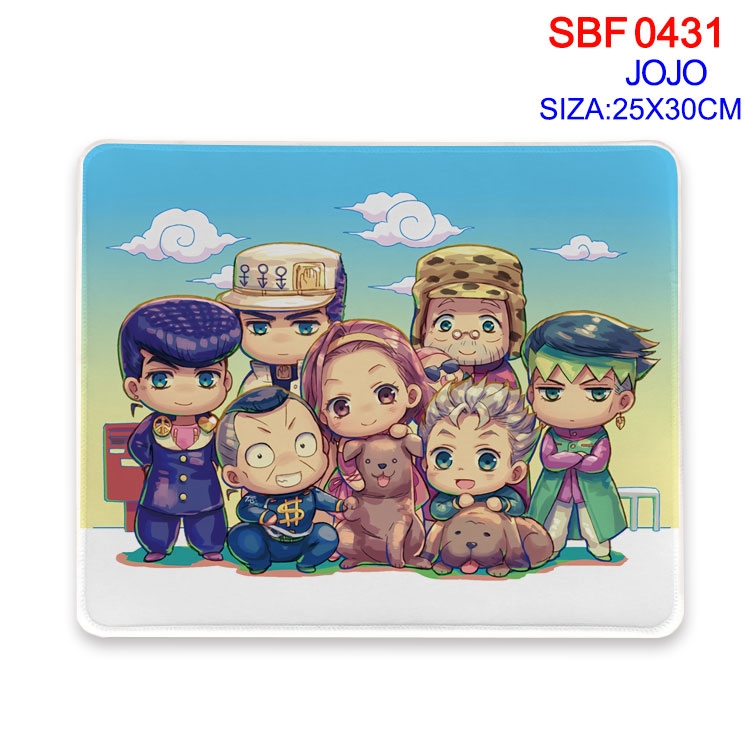 JoJos Bizarre Adventure Anime peripheral edge lock mouse pad 25X30cm SBF-431