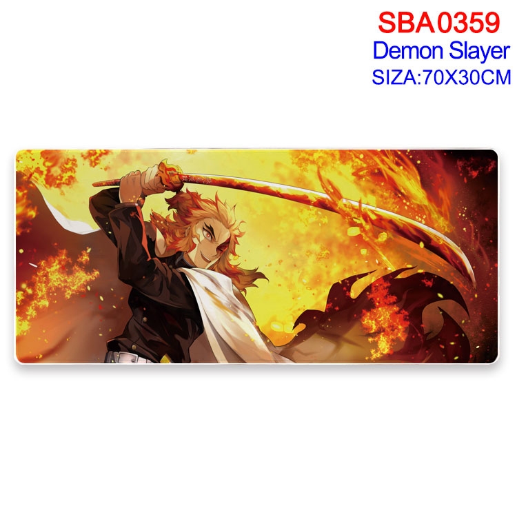 Demon Slayer Kimets Anime peripheral edge lock mouse pad 70X30cm  SBA-359