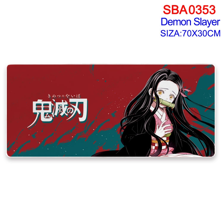Demon Slayer Kimets Anime peripheral edge lock mouse pad 70X30cm SBA-353