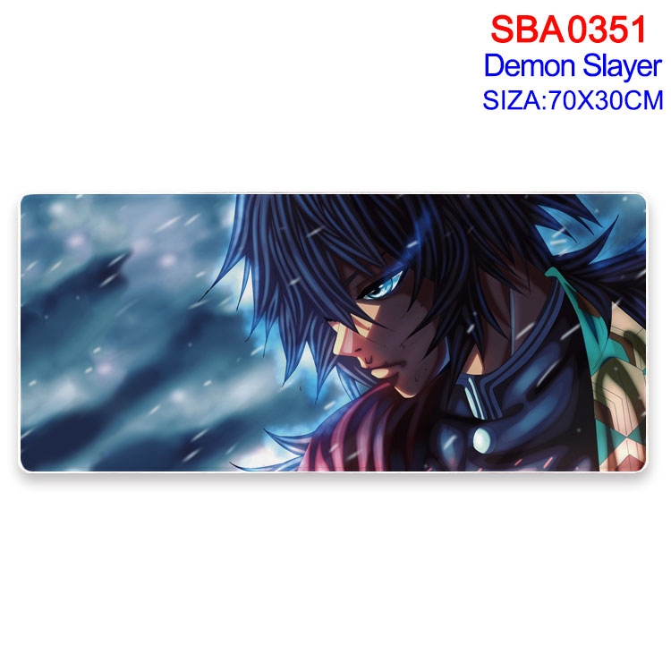 Demon Slayer Kimets Anime peripheral edge lock mouse pad 70X30cm  SBA-351