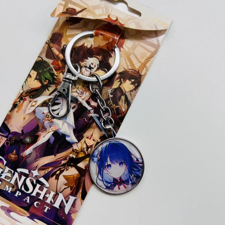 Genshin Impact Anime peripheral metal keychain pendant 4709 price for 5 pcs