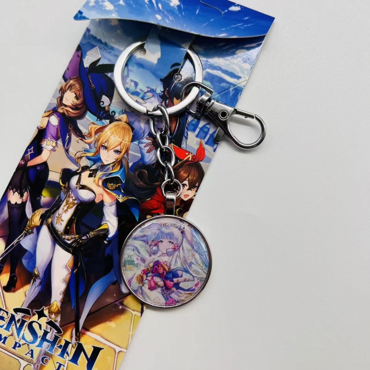 Genshin Impact Anime peripheral metal keychain pendant 4629 price for 5 pcs