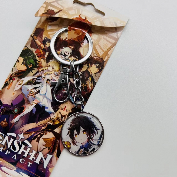 Genshin Impact Anime peripheral metal keychain pendant 4706 price for 5 pcs