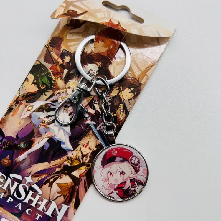 Genshin Impact Anime peripheral metal keychain pendant 4727 price for 5 pcs