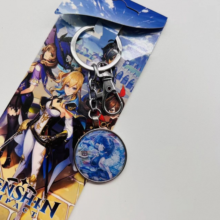 Genshin Impact Anime peripheral metal keychain pendant  4600 price for 5 pcs