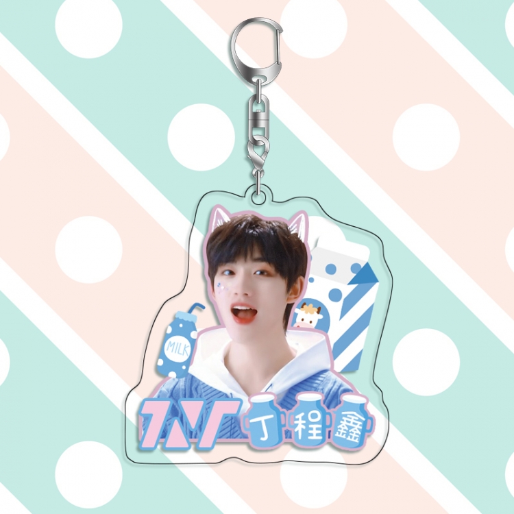 TNT acrylic pendant bag charm keychain price for 5 pcs