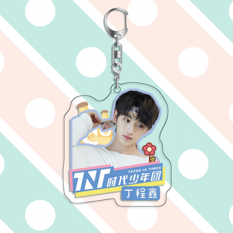 TNT acrylic pendant bag charm keychain price for 5 pcs