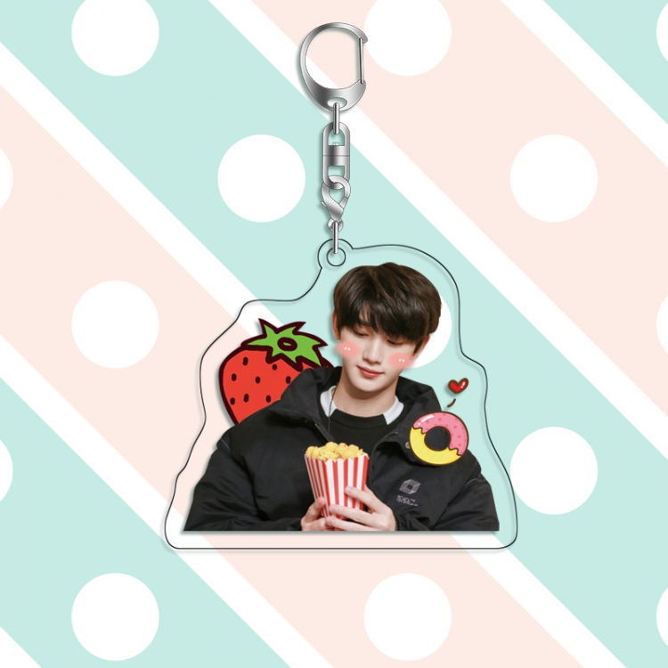 TNT acrylic pendant bag charm keychain price for 5 pcs