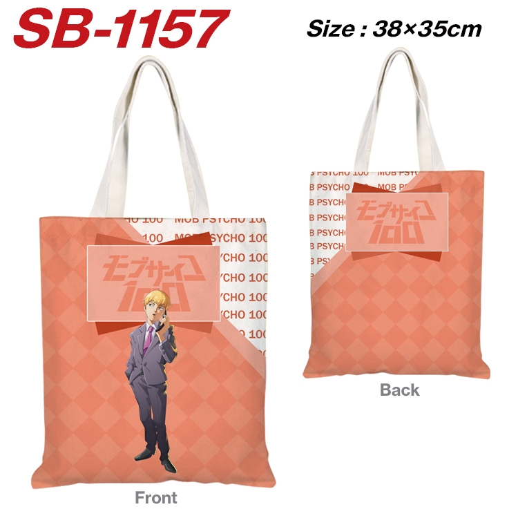 Mob Psycho 100 Anime Canvas Tote Shoulder Bag Tote Shopping Bag 38X35CM SB-1157