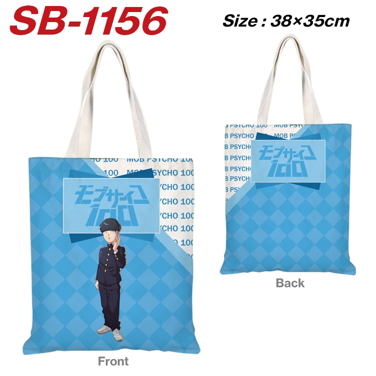 Mob Psycho 100 Anime Canvas Tote Shoulder Bag Tote Shopping Bag 38X35CM SB-1156