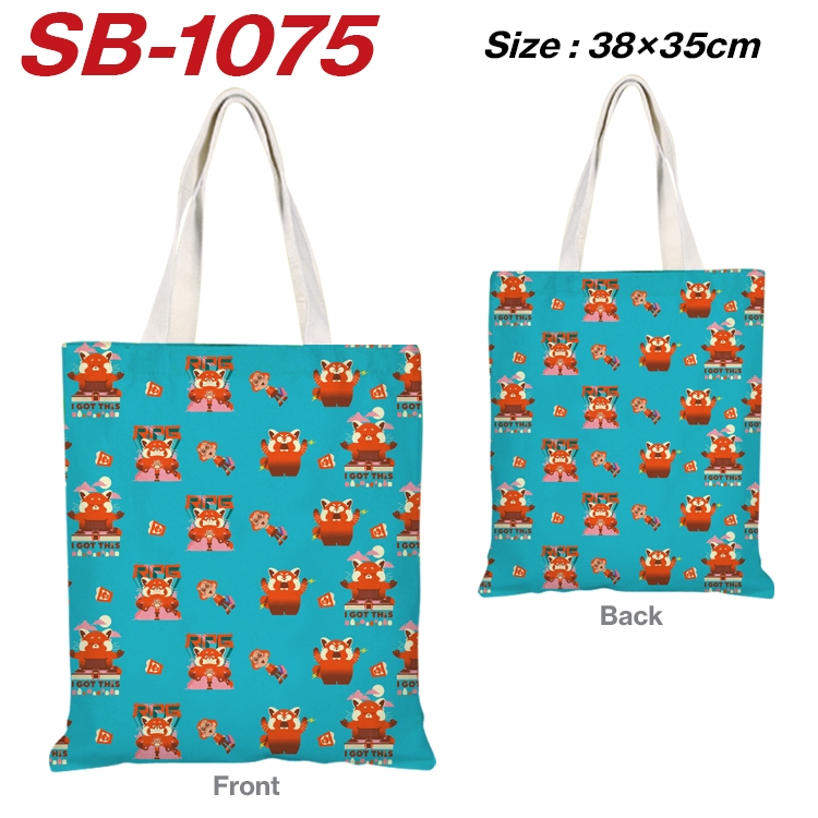 Turning Red  Anime Canvas Tote Shoulder Bag Tote Shopping Bag 38X35CM SB-1075