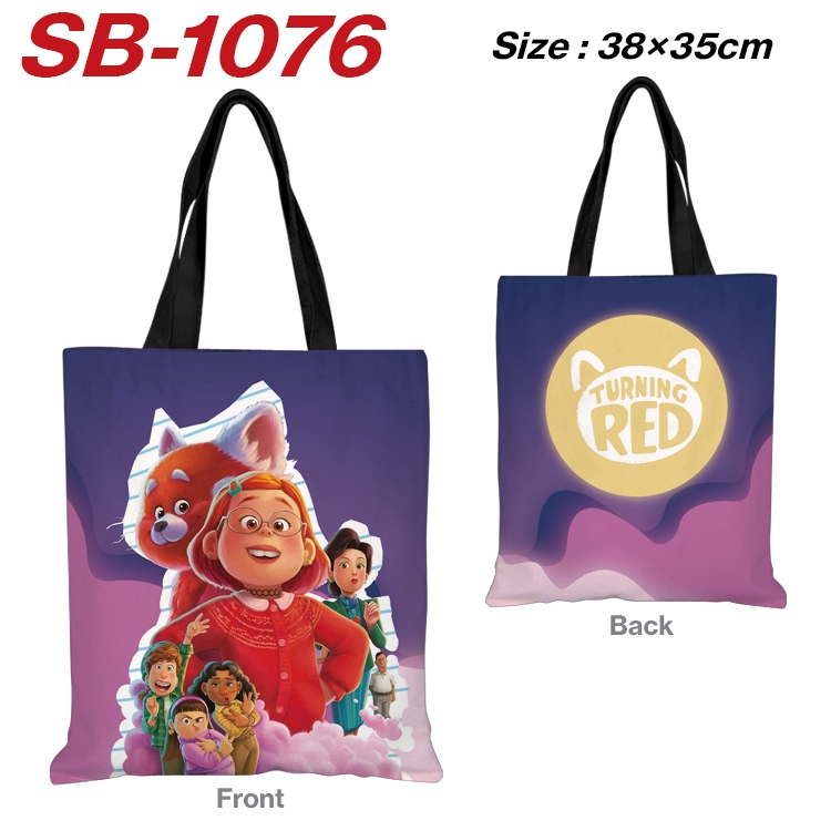 Turning Red  Anime Canvas Tote Shoulder Bag Tote Shopping Bag 38X35CM  SB-1076