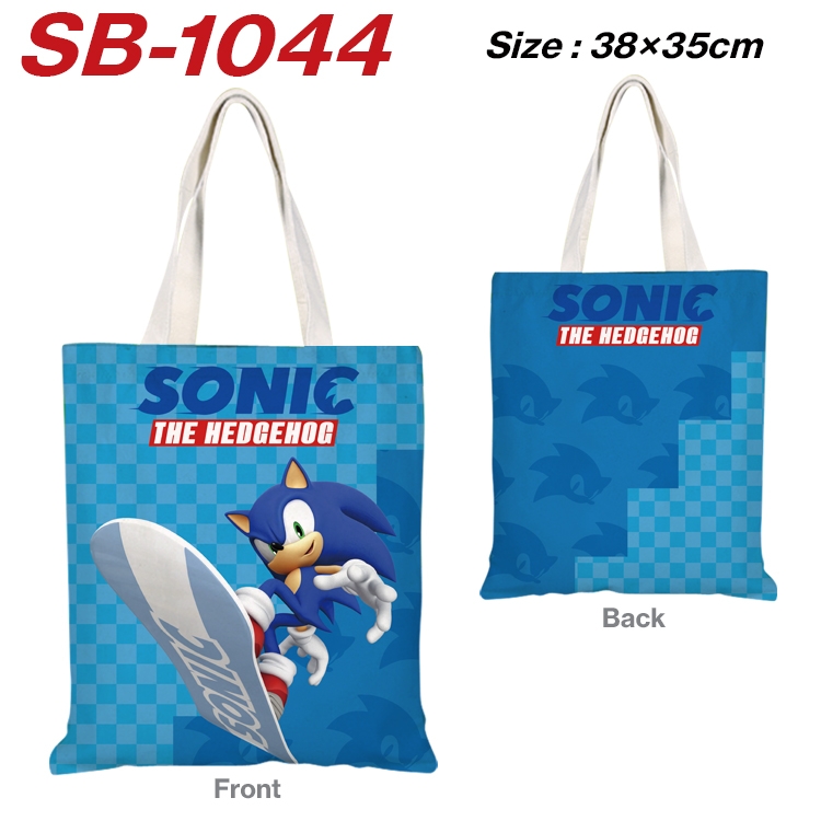 Sonic the Hedgehog Anime Canvas Tote Shoulder Bag Tote Shopping Bag 38X35CM SB-1044