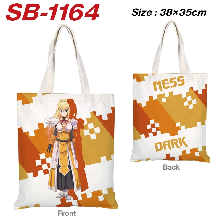 Blessings for a better world Anime Canvas Tote Shoulder Bag Tote Shopping Bag 38X35CM SB-1164