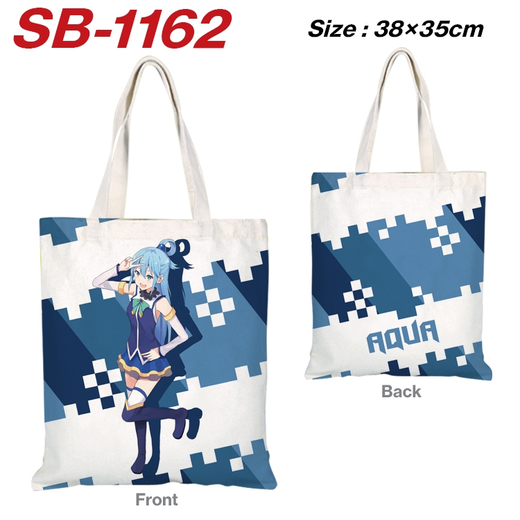 Blessings for a better world Anime Canvas Tote Shoulder Bag Tote Shopping Bag 38X35CM SB-1162