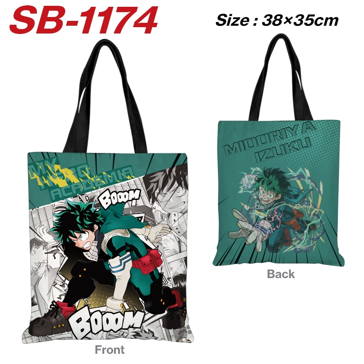 My Hero Academia Anime Canvas Tote Shoulder Bag Tote Shopping Bag 38X35CM SB-1174