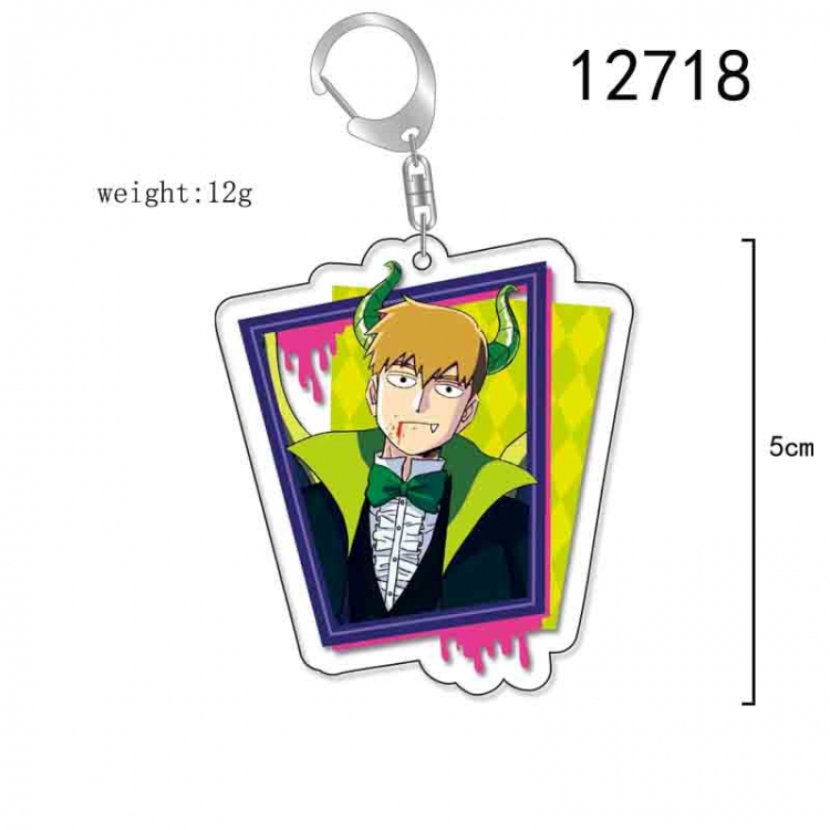 Mob Psycho 100 Anime Acrylic Keychain Charm price for 5 pcs 12718