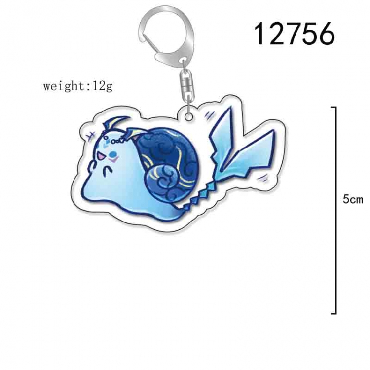 Genshin Impact Anime Acrylic Keychain Charm price for 5 pcs 12756