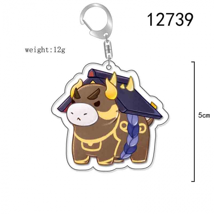 Genshin Impact Anime Acrylic Keychain Charm price for 5 pcs 12739