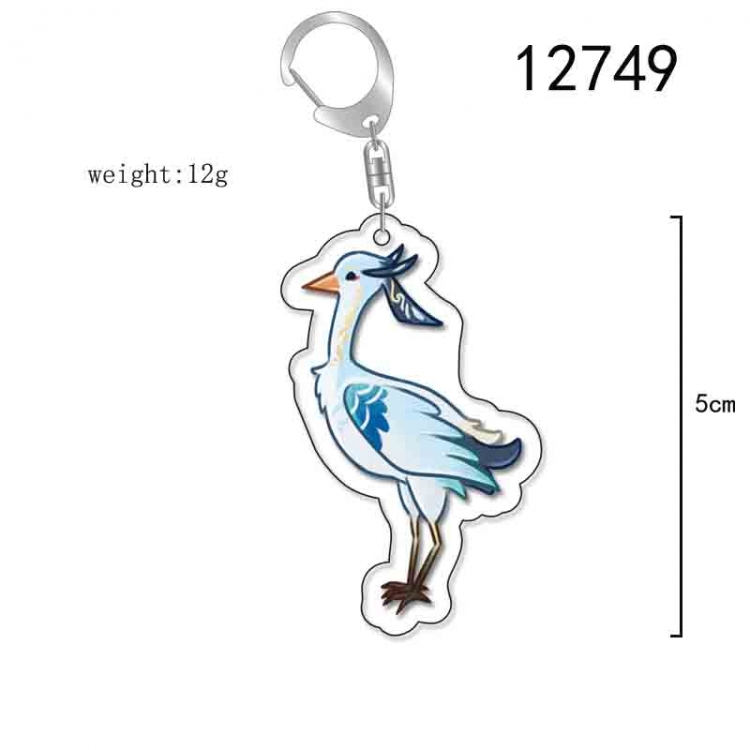 Genshin Impact Anime Acrylic Keychain Charm price for 5 pcs 12749