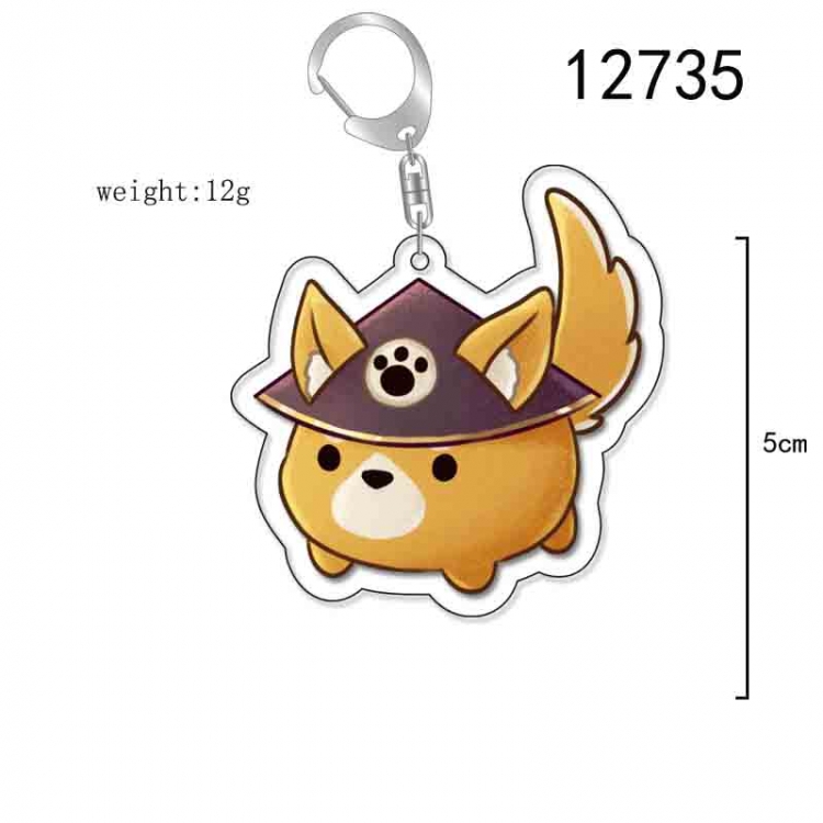 Genshin Impact Anime Acrylic Keychain Charm price for 5 pcs 12735