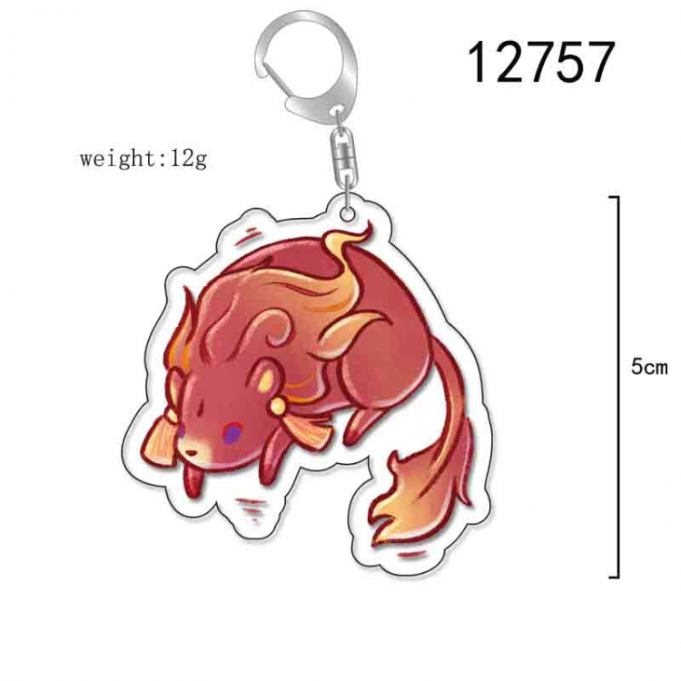 Genshin Impact Anime Acrylic Keychain Charm price for 5 pcs 12757