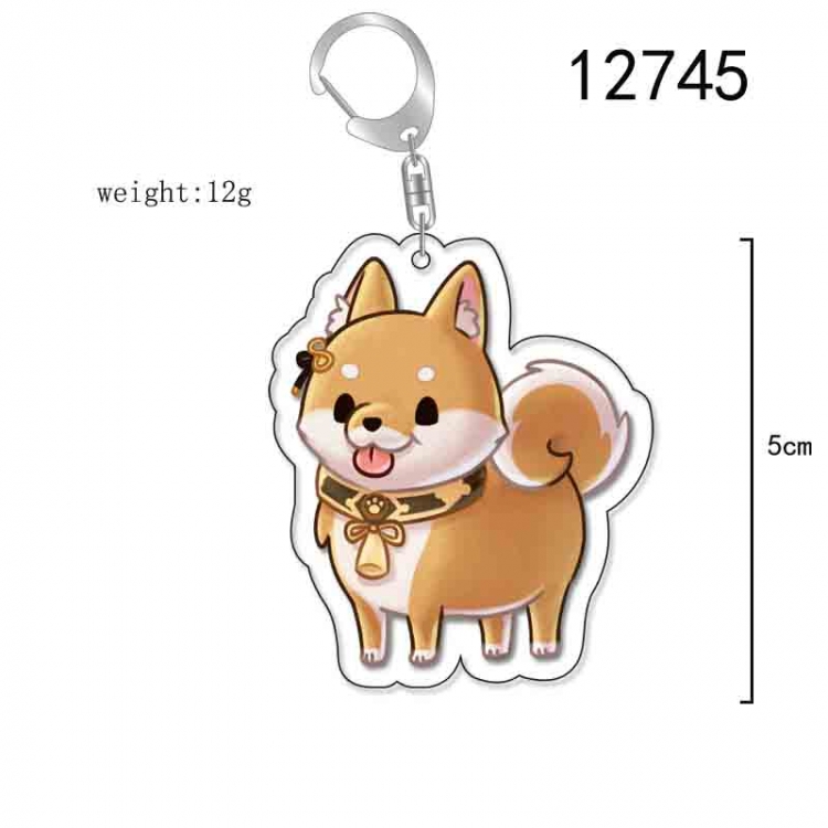 Genshin Impact Anime Acrylic Keychain Charm price for 5 pcs 12745