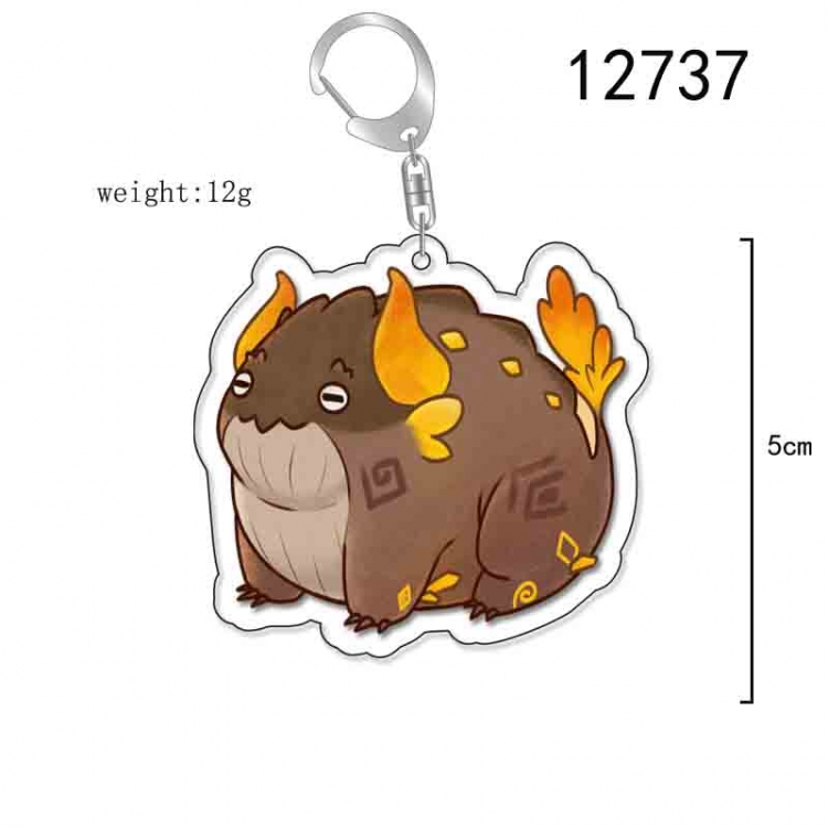 Genshin Impact Anime Acrylic Keychain Charm price for 5 pcs 12737